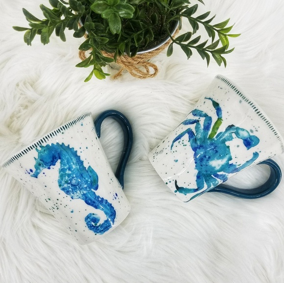 Susan Winget Other - Susan Winget Nautical Stoneware Mug Set
